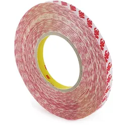 3M GPT-020F, Doppelseitiges PET-Klebeband, sehr starker Acrylatklebstoff 12 mm, transparent