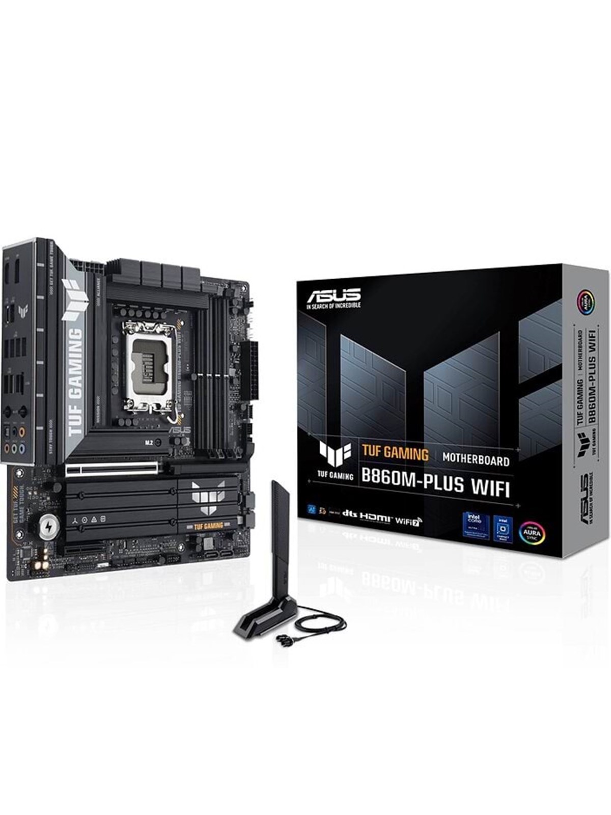 ASUS TUF GAMING B860M-PLUS WIFI Mainboard - Intel B860 - Intel LGA1851 - DDR5 RAM - Micro-ATX