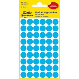 Zweckform Avery  3142 blau Markierungspunkte Ø 12mm