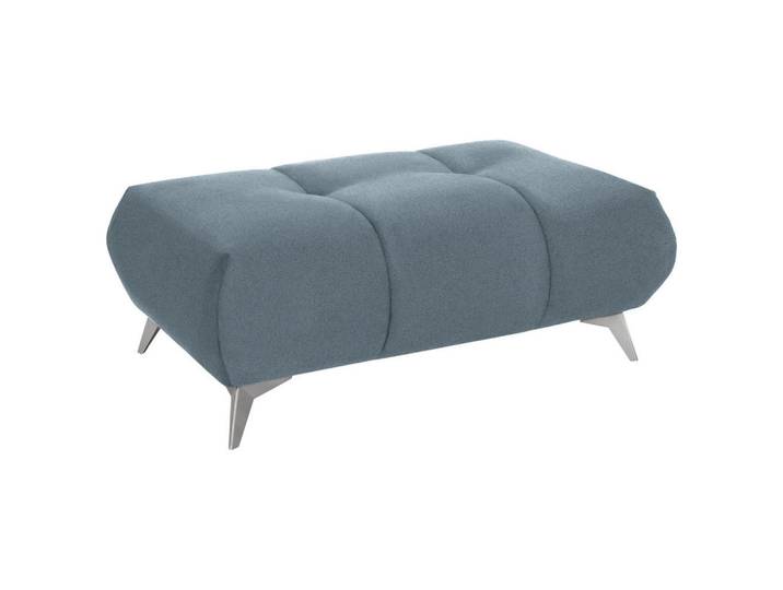 Hom`in Hocker, Blau, Metall, rechteckig, 120x43x70 cm, Stoffauswahl, Wohnzimmer, Hocker, Sitzhocker