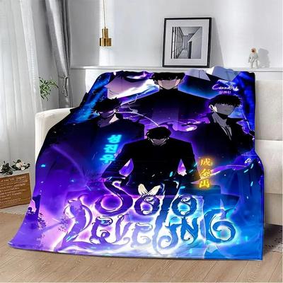 Uplift Picks Solo Leveling Flannel Throw Blanket Soft 3D Anime Sofa And Bed Cover 20 100x130 Cm