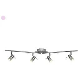 LED Decken Lampe Leuchte Chrom Silber Flur Büro Schlaf Wohn Zimmer Beleuchtung