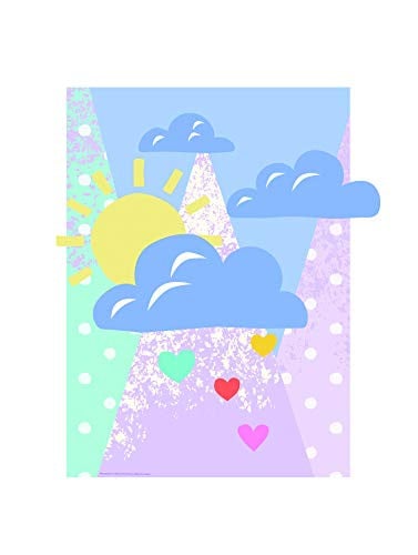 Komar Disney Wandafbeelding Winnie de Pooh Clouds Kunstprint voor de Kinderkamer Breedte: 30 cm, Hoogte: 40 cm