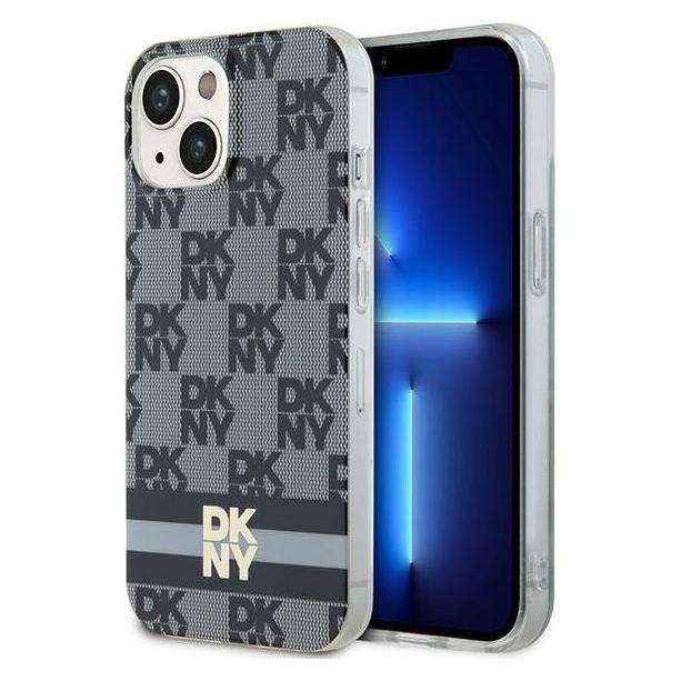 DKNY DKHMP15MHCPTSK iPhone 15 Plus / 14 Plus 6.7" czarny/black hardcase IML Checkered Mono Pattern & (Apple iPhone 14 Plus, Apple iPhone 15 Plus) (1714462325)