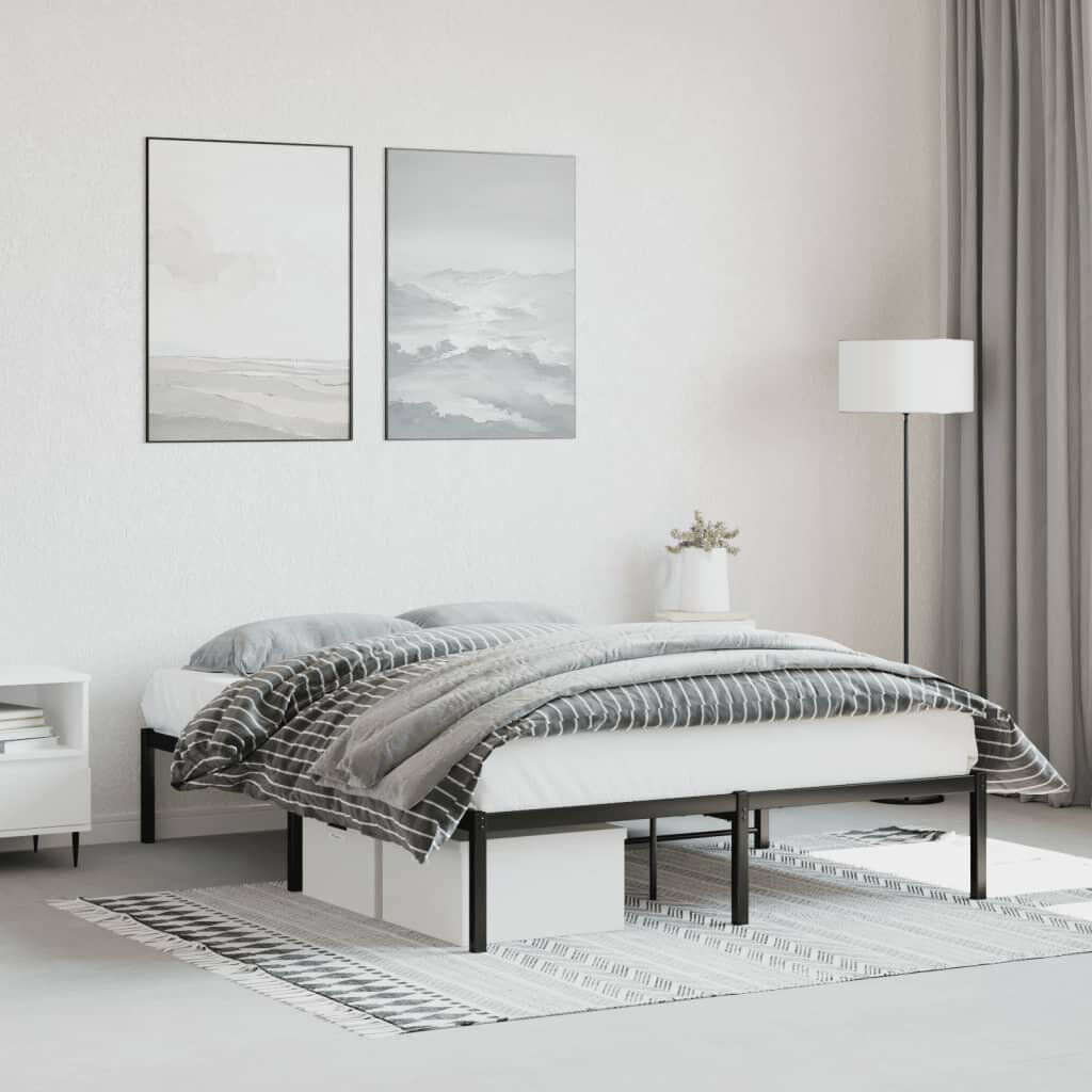 White Noise Akenside Bed Black 140 x 190cm