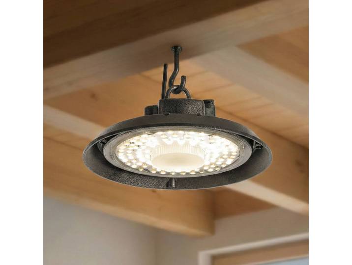 Prios LED-Hallenstrahler Maikel, schwarz, IP65, Highbay Maikel PRIOS, schwarz, Metall