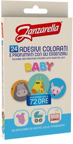 24 Sticker adesivi anti zanzare Baby Zanzarella GA2256900 Decori assor