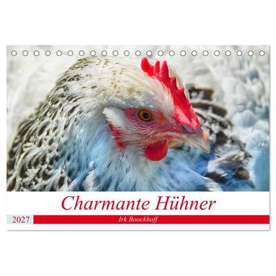 Charmante Hühner (Tischkalender 2027 DIN A5 quer), CALVENDO Monatskalender