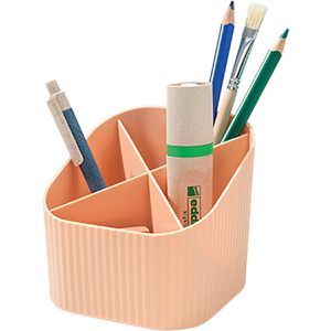 Han Stiftehalter 17238-881, Re-X-LOOP, Recycling-Kunststoff, 4 Fächer, pastellorange