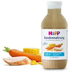 Hipp Sondennahrung Pute Mais & Karotte Kunstst.fl. 500 ml Flaschen