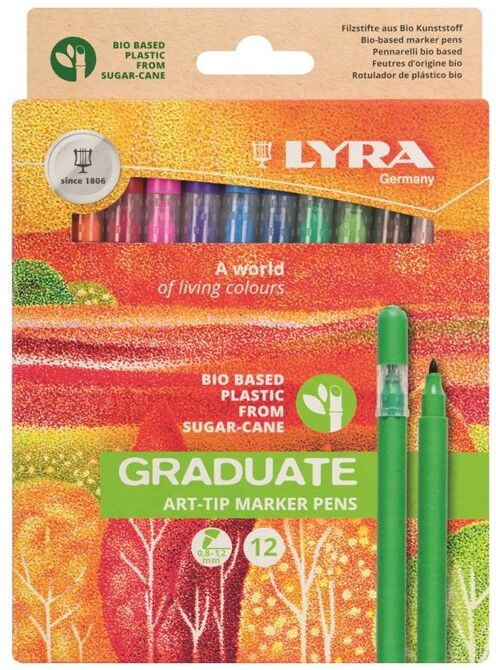 Etui 12 x marqueurs Lyra Graduate Art-Tip