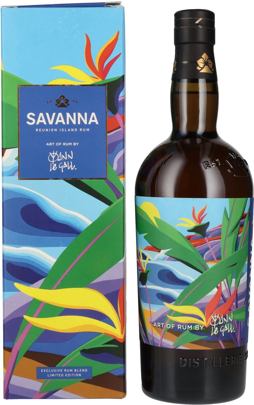 Savanna Rhum Savanna Art Of Rum YANN LE GALL Traditionnel Reunion Island Rum 54% Vol. 0,7l in Geschenkbox