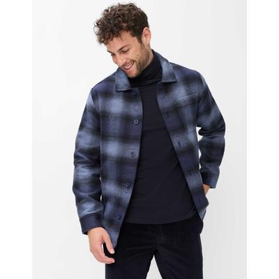 Sweatjacke BRAX "Style SANTIAGO", Herren, Gr. M (50), blau (nachtblau), Web, 65% Baumwolle, 35% Polyester, Sweatjacken Sweatjacke