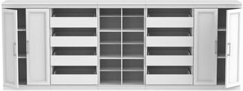 ClosetMaid Modular Storage 106.97-inch Wide Multi-Functional Organizer with Doors