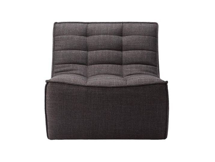 ETHNICRAFT fauteuil modulaire N701 (Gris foncé - Tissu)