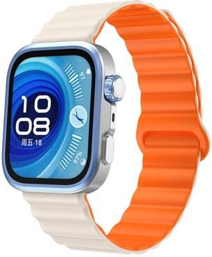 Everyday Crate Huawei Watch Fit 5 Fit 5 Pro Fit 4 Magnetic Silicone Watch Band Adjustable Soft Replacement Strap starlight Orange