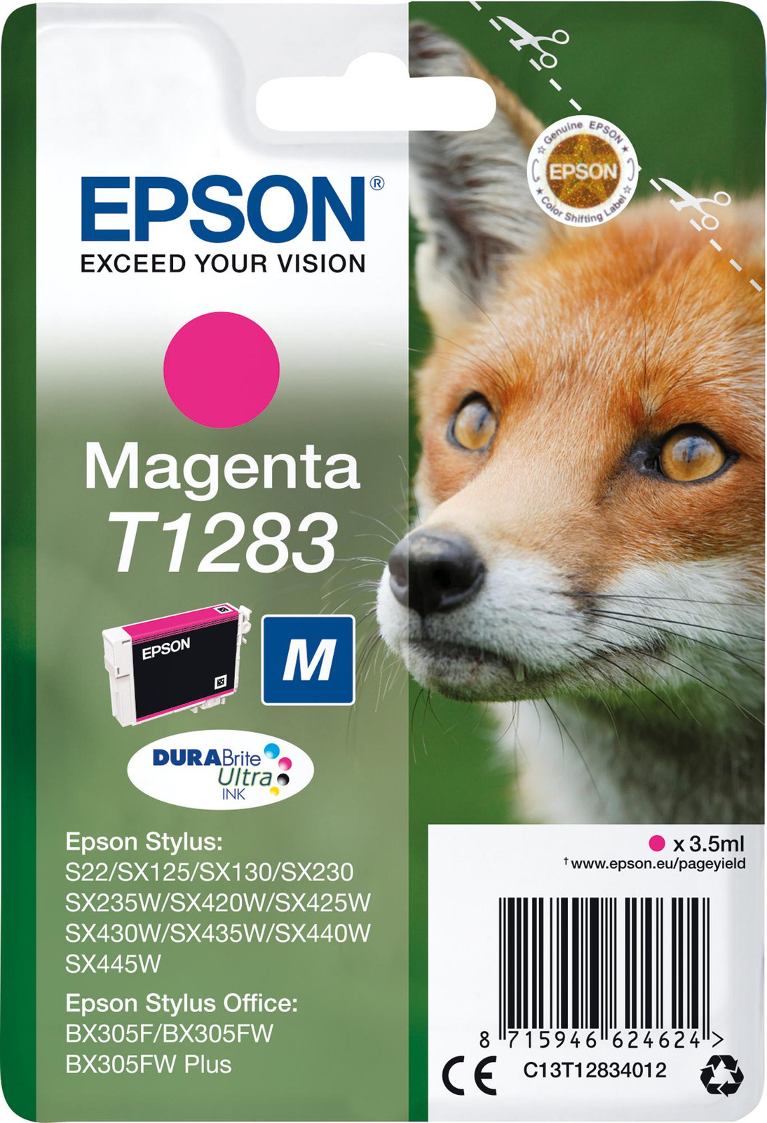 Epson C13T12834012 Origineel inktpatroon, magenta