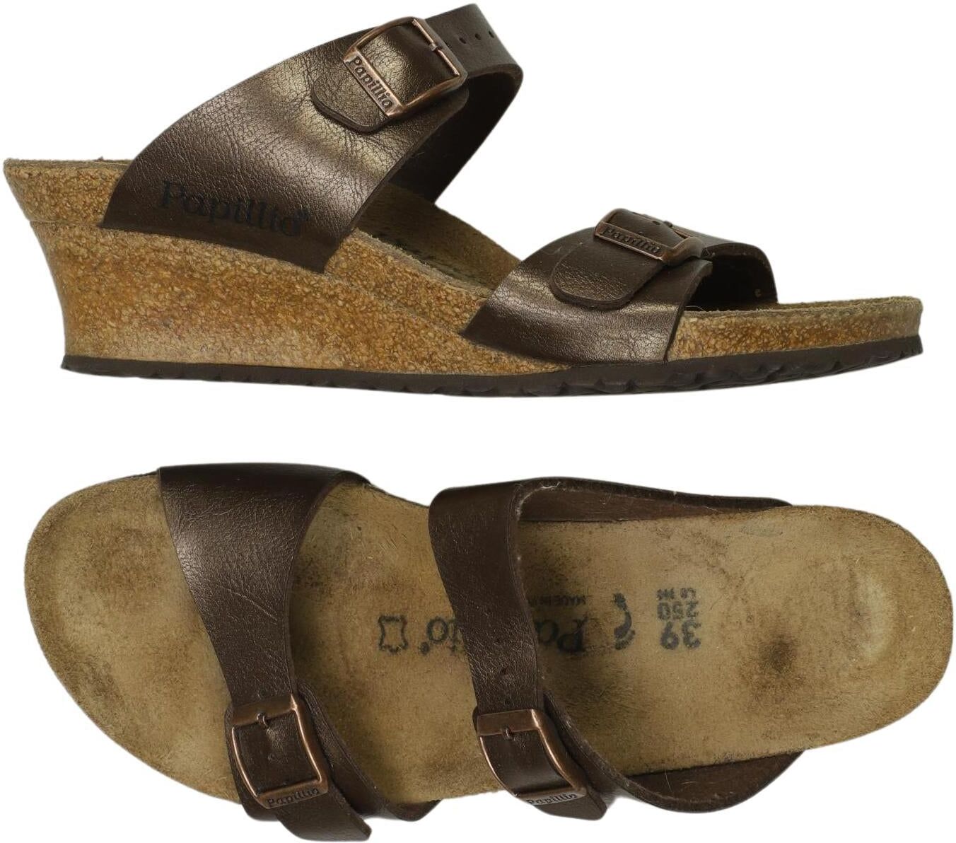 Papillio by Birkenstock Damen Sandalen, Braun, Gr. EU 39, kein / Etikett - Second Hand