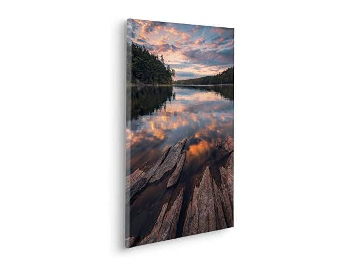 Komar Swedish Structures Tableau sur châssis en bois véritable 40 x 60 cm Motif paysage Salon Chambre