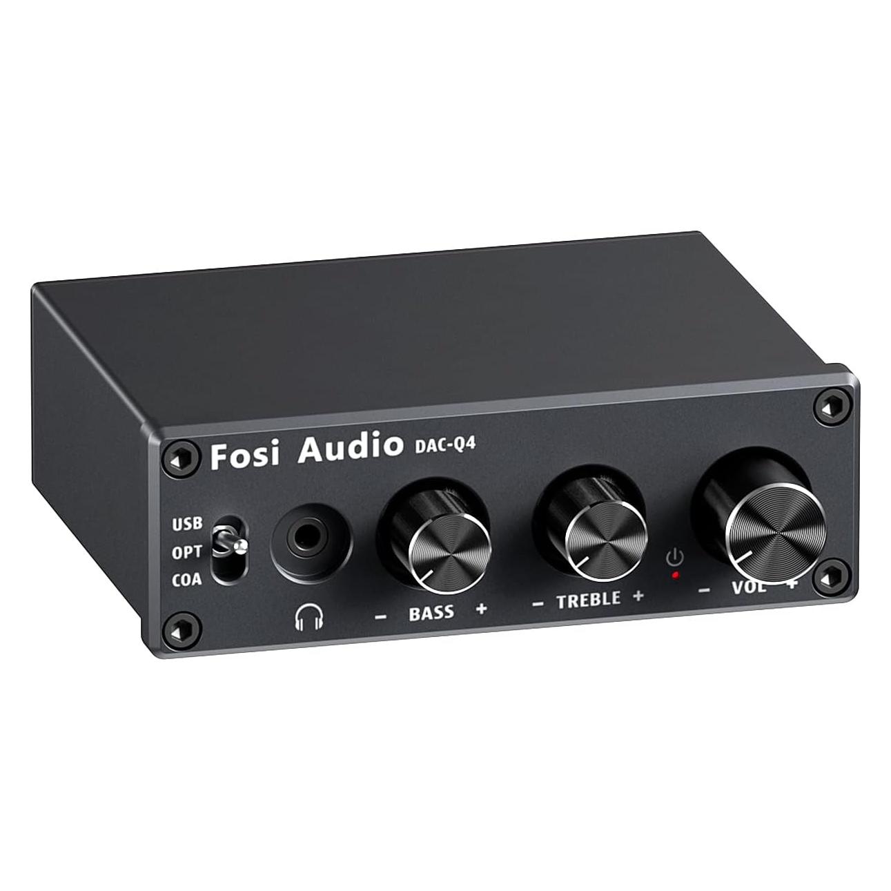 Fosi Audio Q4, 24-Bit/192 kHz DAC und Kopfhörerverstärker (USB-DAC) (59881668)