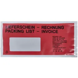 LMG Lieferscheintaschen Kunststoff DIN kurz