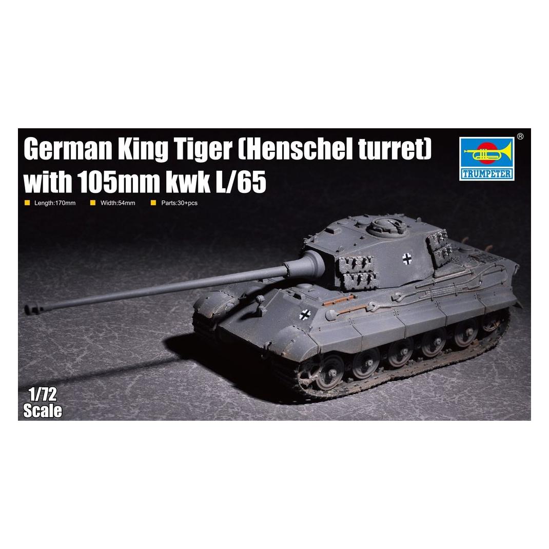 Trumpeter German King Tiger(Henschel turret) with 105mm kWh L/65 (07160)