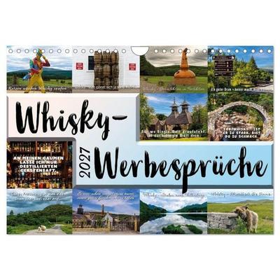Whisky-Werbesprüche (Wandkalender 2027 DIN A4 quer), CALVENDO Monatskalender