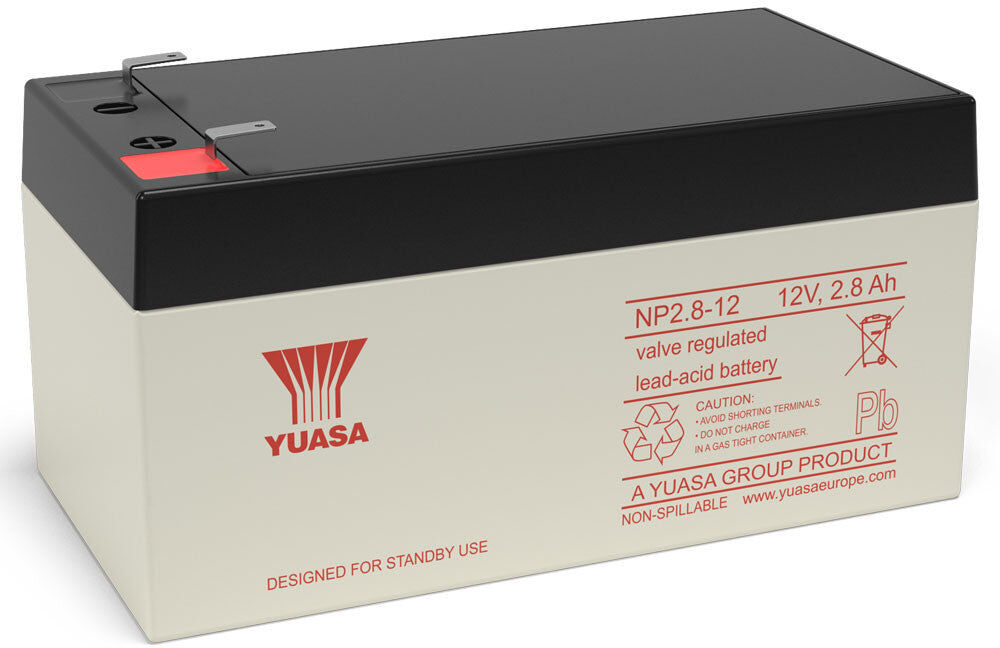 Yuasa NP2.8-12 VRLA Sealed Lead Acid Battery   1 Pack
