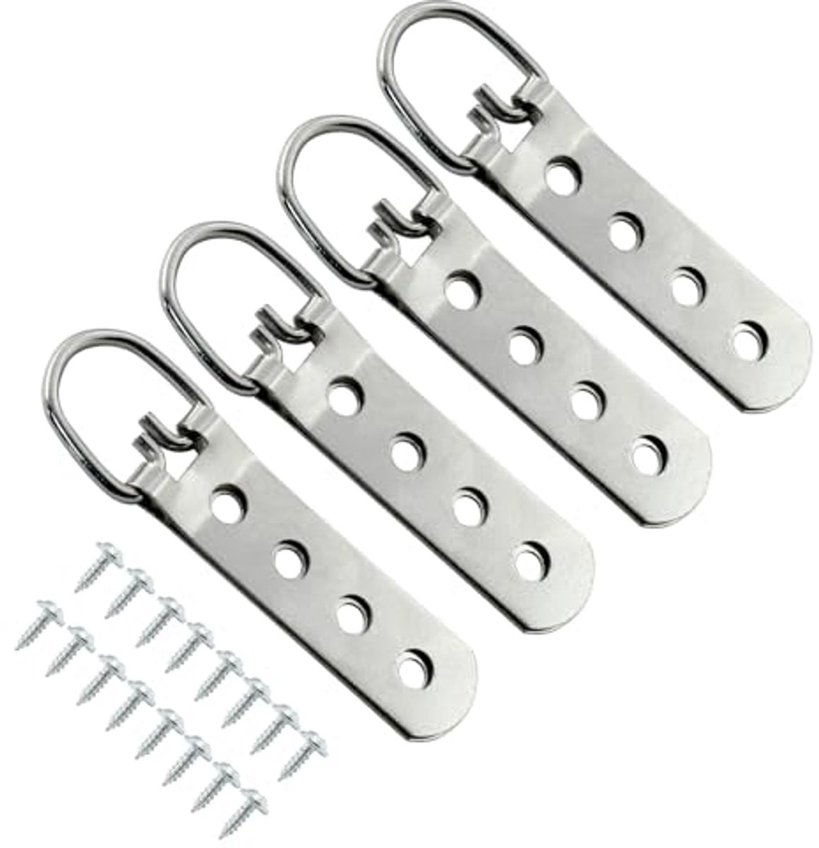 4 Stuks 4-Gaats D-Ring Fotohangers - Zware Ophanghaken voor Kunst en Foto's