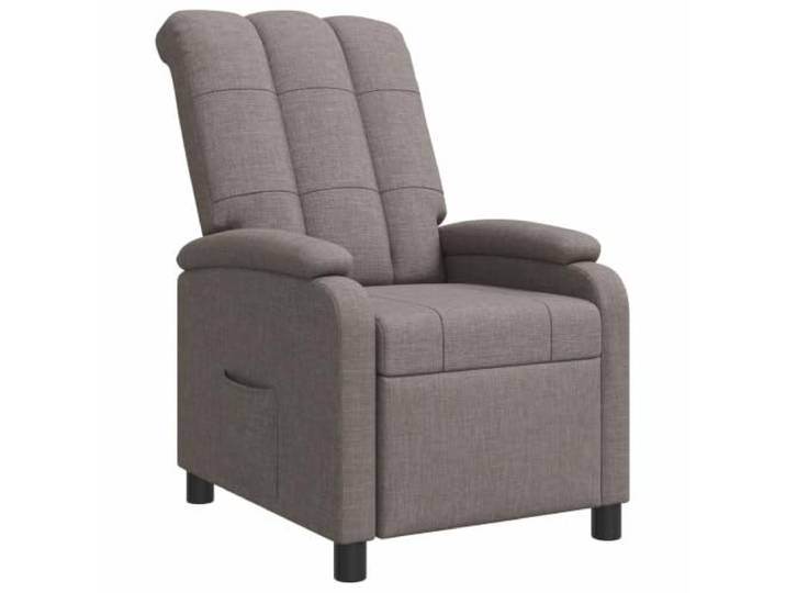 IBUQDDV Relaxsessel Taupe Stoff Mit Verstellbarer Neigung 115-160 Grad Polyesterstoff, Schaumstoff-Faser-Füllung, Metall-Holzrahmen, modernes Design, pflegeleicht