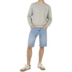 Pepe Jeans Herren Jeans Short SLIM GYMDIGO SHORT TRACK - Slim Fit - Blau Grau - PM80000448UG Grey Denim - W 30