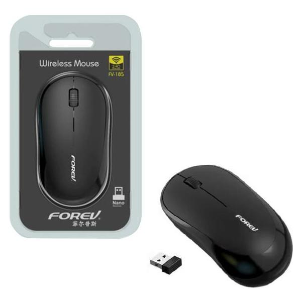 Forev mouse BUSINES Black Wireless Mouse FV-185 (Kabellos) (29796)