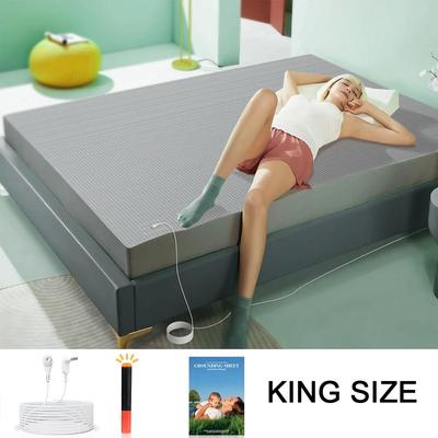 Uplifted Goods Organic Cotton Grounding Fitted Sheet With Silver Fiber Enhanced Wellness grey King Size uk