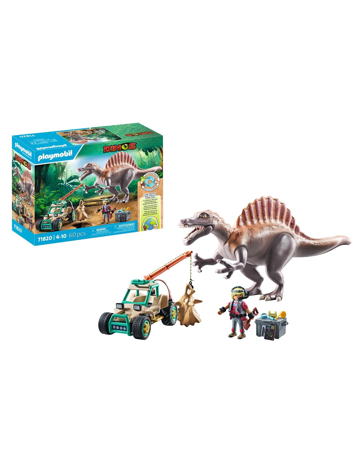 Playmobil Dinos - Dinosaur Spinosaurus Attack - 71820