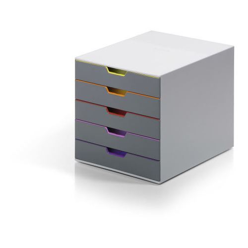 DURABLE Schubladenbox VARICOLOR 5, mit 5 Schubladen