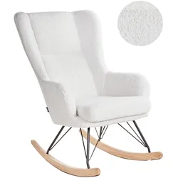 SCHAUKELSESSEL Bouclé Cremeweiß Luoma