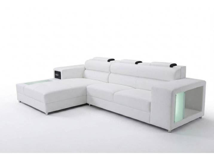 JVmoebel Ecksofa Elegantes Leder-Sofa mit USB-Anschluss und großzügigem Platzangebot, Made in Europa