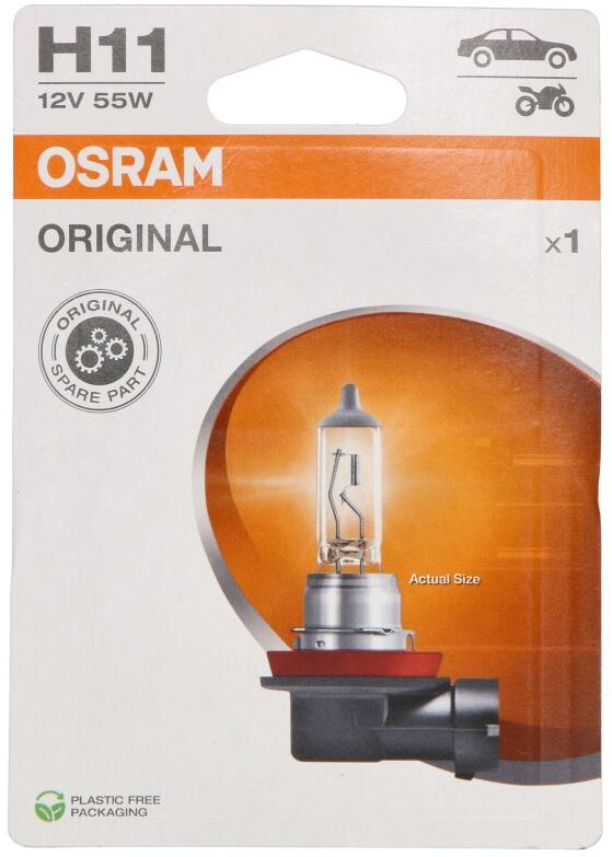 Ams-Osram Lampada a incandescenza OSRAM Standard H11 12V, 55W, 1 Pezzo