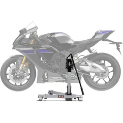 Zentralständer EVOLIFT® für Yamaha R1M 24- Shadow Edition (Grundfarbe: Grau) Ohne Mit großen Rollen Ohne Mit Werbeschild