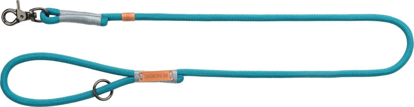 TRIXIE BE NORDIC Leine, S–M: 1,00 m / Ø 8 mm, petrol / hellgrau