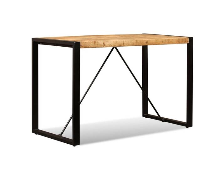 vidaXL Esstisch, Esszimmertisch Raues Mangoholz Massiv 120 cm