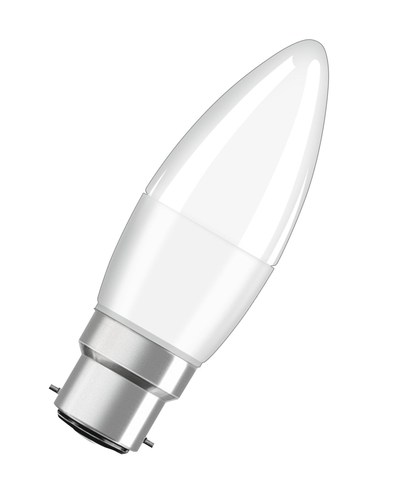 Osram Star Classic LED lamp B37 kaarsvorm B22d fitting 4,9W warm wit 2700K