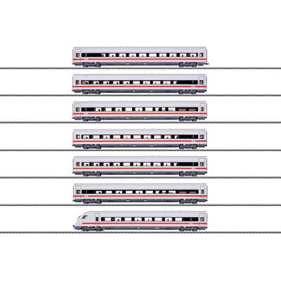 Personenwagen MÄRKLIN "ICE-Wagen-Set m.7 Wagen DB AG - 42930", weiß, Modelleisenbahn-Fahrzeuge, Kinder, Kunststoff, Metall, mit Licht und Geräuschelektronik
