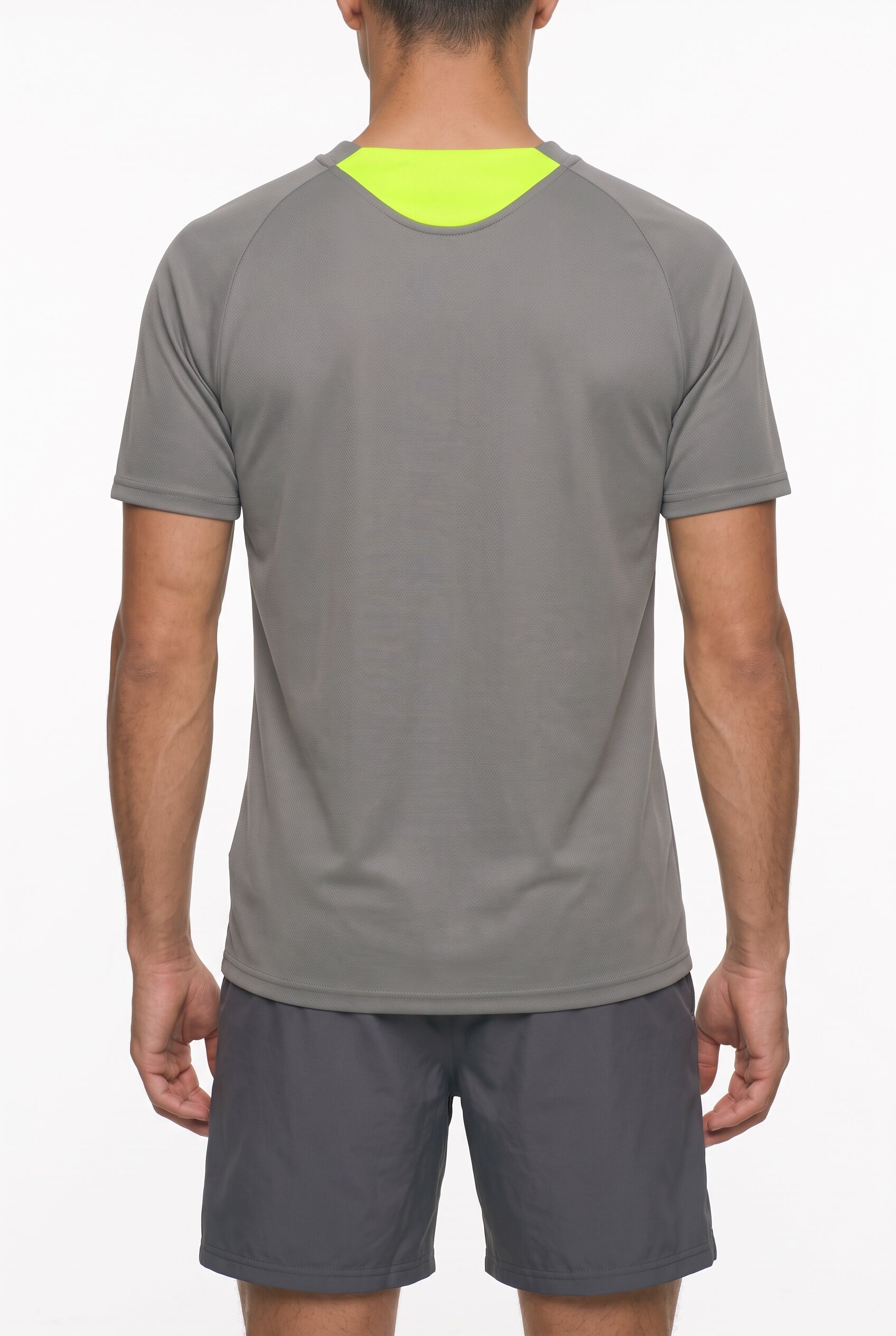 Fussballtrikot PUMA "BVB TRAINING JERSEY", Herren, Gr. XXL, grau (flat medium gray, gelb alert), Web, Obermaterial: 100% Polyester, gemustert, slim fit normal, Rundhals, Trikots Fussballtrikot, mit sportlichem Stil, Kurzarmdesign, gemusterte Optik, Slim F
