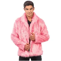 Chaks Jacke - Kunstfell: Rosa (L)