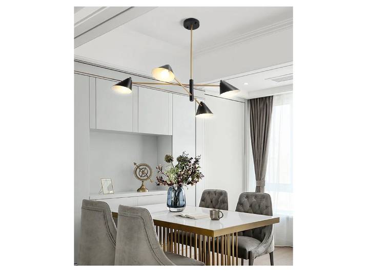 Lampe suspendue moderne en forme de cône, personnalité créative, maison artistique, lampe suspendue pour salon, design de créateur, ambiance minimaliste