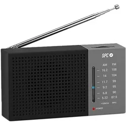 SPC Jetty Lite Tragbar Digital Schwarz (AM, FM), Radio, Schwarz, Grau