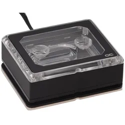 Alphacool Eisblock XPX Aurora Pro, CPU Wasserkühler, Silber, Transparent, Schwarz