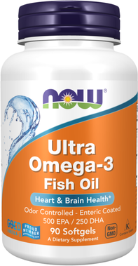 Now Ultra Omega-3 Fish Oil 90 cápsulas