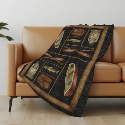Addison Rugs Premium Machine Washable ASB144 Lake Lodge Sherpa Throw Blanket